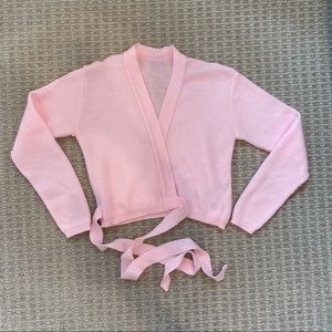 Vintage Pink Wrap Sweater